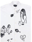 アジョバイアジョ（AJOBYAJO) Oversized Itaewon Story Shirt [White]