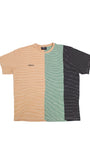 アジョバイアジョ（AJOBYAJO) Stripe T-Shirt (Yellow/Green/Black)