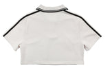 アジョバイアジョ（AJOBYAJO) Collared Crop Zip Up [Cream]