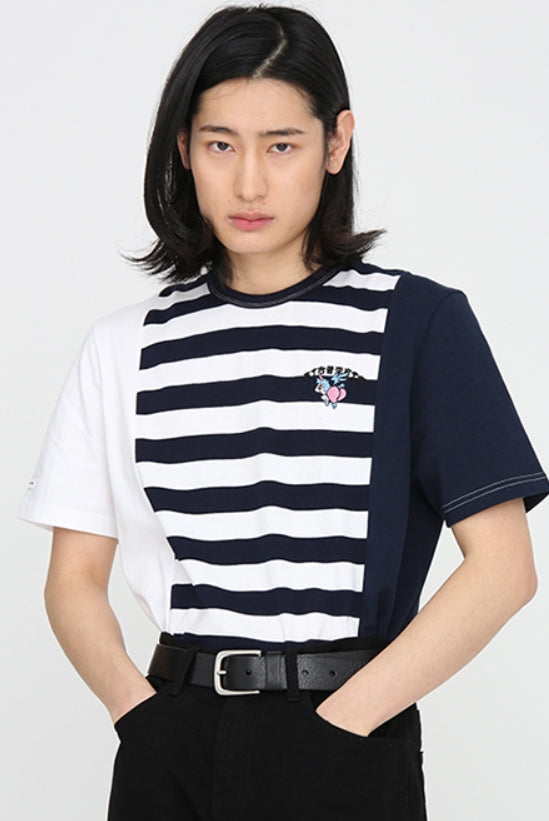 アジョバイアジョ（AJOBYAJO) Tri Mixed T-Shirt [Blue]