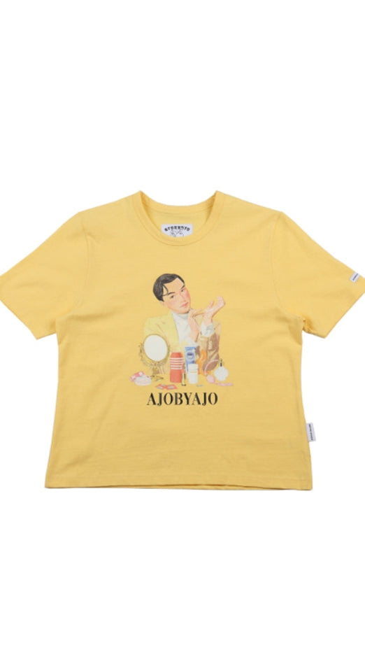 アジョバイアジョ（AJOBYAJO) Cosmetic Man T-Shirt [Yellow]
