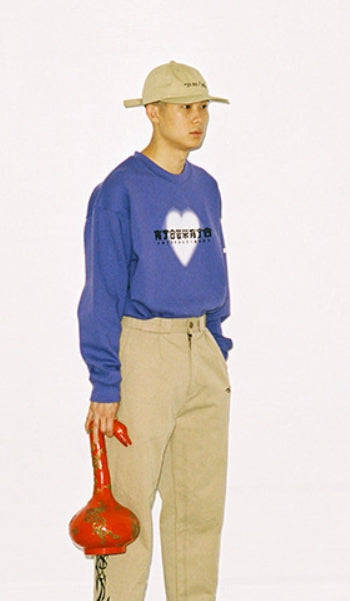 アジョバイアジョ（AJOBYAJO) Heart Logo Sweatshirt [Purple]