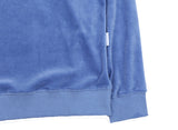 アジョバイアジョ（AJOBYAJO) CH Logo Velour Half Zip-Up [Sky Blue]