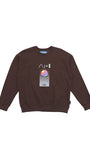 アジョバイアジョ（AJOBYAJO) Video Sweatshirt [Brown]