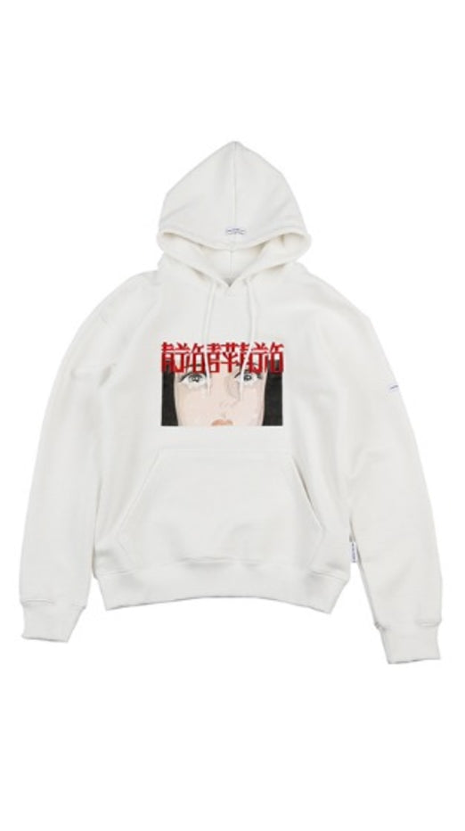 アジョバイアジョ（AJOBYAJO) Crying Manga Hoodie [White]