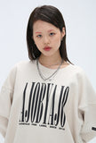 アジョバイアジョ（AJOBYAJO) Retro Logo Sweat Shirt [Beige]