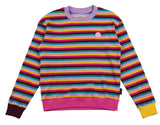 アジョバイアジョ（AJOBYAJO) Rainbow Stripe Sweat Shirt [Pink]