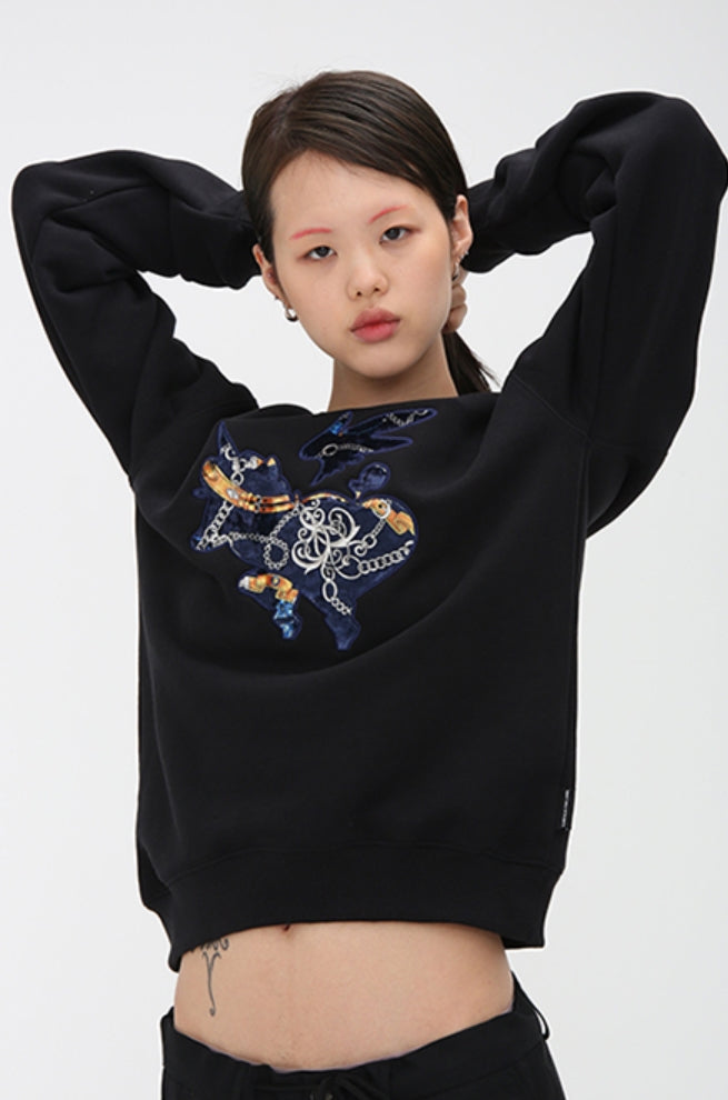 アジョバイアジョ（AJOBYAJO) Symbol Sweat Shirt [Black]