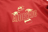 アジョバイアジョ（AJOBYAJO) Oh-Face Hood (Red)