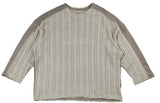 アジョバイアジョ（AJOBYAJO)  Oversized Knit and Sweat Shirt [Beige]