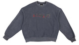 アジョバイアジョ（AJOBYAJO)  Oversized Slit Sweat Shirt [Blue]