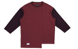 アジョバイアジョ（AJOBYAJO)  Long Knit Sleeve T-Shirt [Wine]