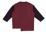 アジョバイアジョ（AJOBYAJO)  Long Knit Sleeve T-Shirt [Wine]