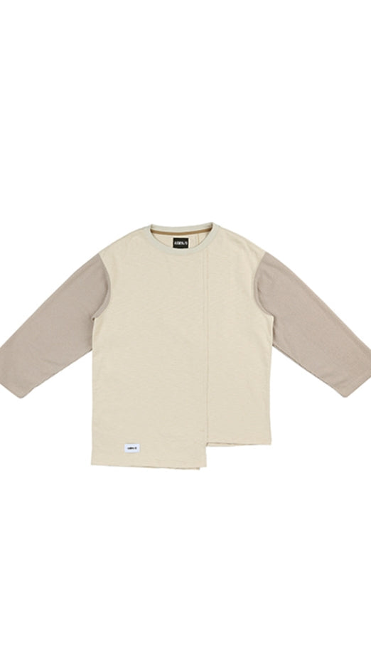 アジョバイアジョ（AJOBYAJO)  Long Knit Sleeve T-Shirt [Beige]