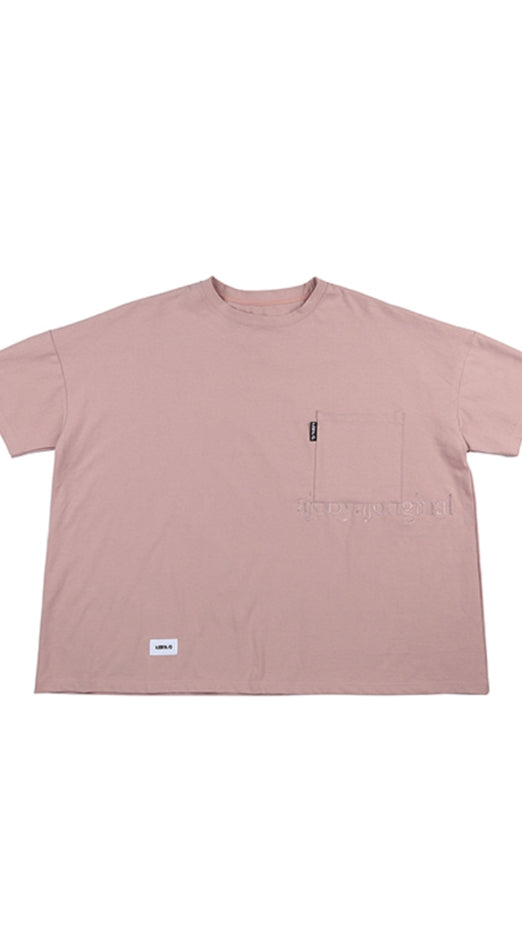 アジョバイアジョ（AJOBYAJO)  Oversized Signature Logo T-Shirt [Pink]