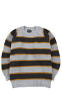 アジョバイアジョ（AJOBYAJO)  Oversized Stripe Sweater [Grey]