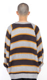 アジョバイアジョ（AJOBYAJO)  Oversized Stripe Sweater [Grey]