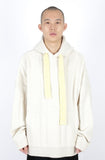 アジョバイアジョ（AJOBYAJO) Oversized Cable Stitch Knit Hoodie [Cream]