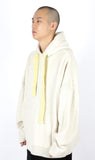 アジョバイアジョ（AJOBYAJO) Oversized Cable Stitch Knit Hoodie [Cream]