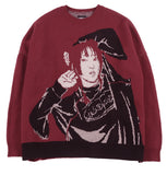 アジョバイアジョ（AJOBYAJO) Oversized SeeSea Wool Knit Sweater [Burgundy]