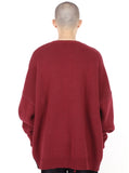 アジョバイアジョ（AJOBYAJO) Oversized SeeSea Wool Knit Sweater [Burgundy]