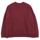 アジョバイアジョ（AJOBYAJO) Oversized SeeSea Wool Knit Sweater [Burgundy]