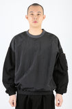 アジョバイアジョ（AJOBYAJO) Oversized Bomber Nylon Sweatshirt [Charcoal]