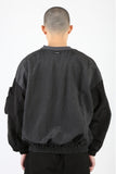 アジョバイアジョ（AJOBYAJO) Oversized Bomber Nylon Sweatshirt [Charcoal]