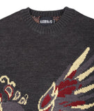 アジョバイアジョ（AJOBYAJO) Phoenix Oversized Knit Sweater [Charcoal]