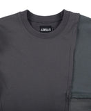 アジョバイアジョ（AJOBYAJO) Oversized Mixed Sweatshirt [Charcoal]