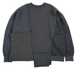 アジョバイアジョ（AJOBYAJO) Oversized Mixed Sweatshirt [Charcoal]