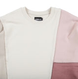 アジョバイアジョ（AJOBYAJO) Oversized Mixed Sweatshirt [Pink]