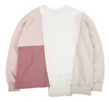 アジョバイアジョ（AJOBYAJO) Oversized Mixed Sweatshirt [Pink]