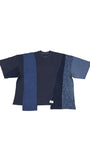 アジョバイアジョ（AJOBYAJO)  Oversized Mixed T-Shirt [Navy]