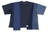 アジョバイアジョ（AJOBYAJO)  Oversized Mixed T-Shirt [Navy]