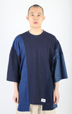 アジョバイアジョ（AJOBYAJO)  Oversized Mixed T-Shirt [Navy]