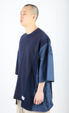 アジョバイアジョ（AJOBYAJO)  Oversized Mixed T-Shirt [Navy]