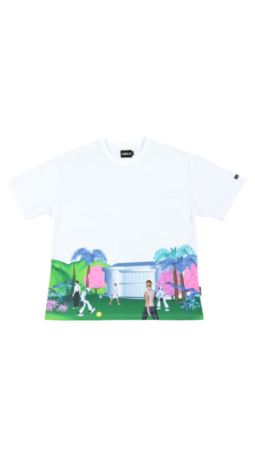 アジョバイアジョ（AJOBYAJO)  3D World T-Shirt [White]
