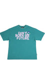 アジョバイアジョ（AJOBYAJO) Slogan T-shirt [Teal]