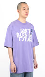 アジョバイアジョ（AJOBYAJO) Slogan T-shirt [Lilac]