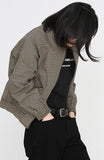 アジョバイアジョ（AJOBYAJO) Stripe Bomber Jacket [Black]