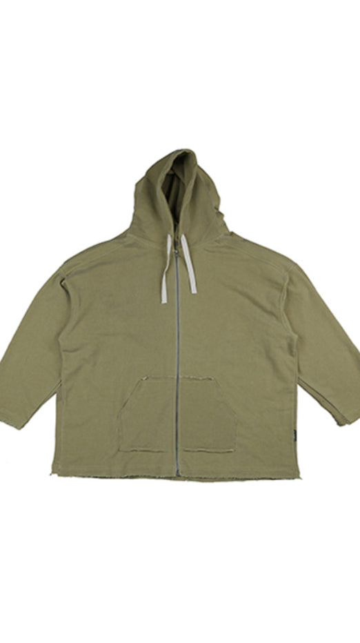 アジョバイアジョ（AJOBYAJO) Oversized Pigment Bio Washed Hoodie [Olive]