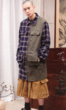 アジョバイアジョ（AJOBYAJO) Twofold Cargo Long Jacket [Khaki]