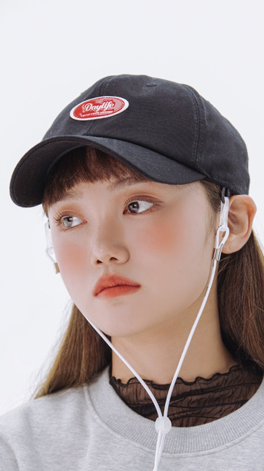 デイライフ(Daylife)  DAYLIFE STRING BALL CAP  (BLACK)