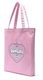 デイライフ(Daylife)  Daylife ♥ Esther Bunny Big Heart Eco Bag (Pink)