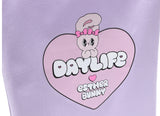 デイライフ(Daylife)  Daylife ♥ Esther Bunny Big Heart Eco Bag (PURPLE)