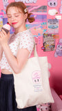 デイライフ(Daylife)  Daylife ♥ Esther Bunny lettering eco bag (WHITE)