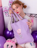 デイライフ(Daylife)  Daylife ♥ Esther Bunny lettering eco bag (PURPLE)
