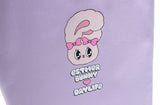 デイライフ(Daylife)  Daylife ♥ Esther Bunny lettering eco bag (PURPLE)