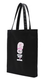 デイライフ(Daylife)  Daylife ♥ Esther Bunny lettering eco bag (BLACK)